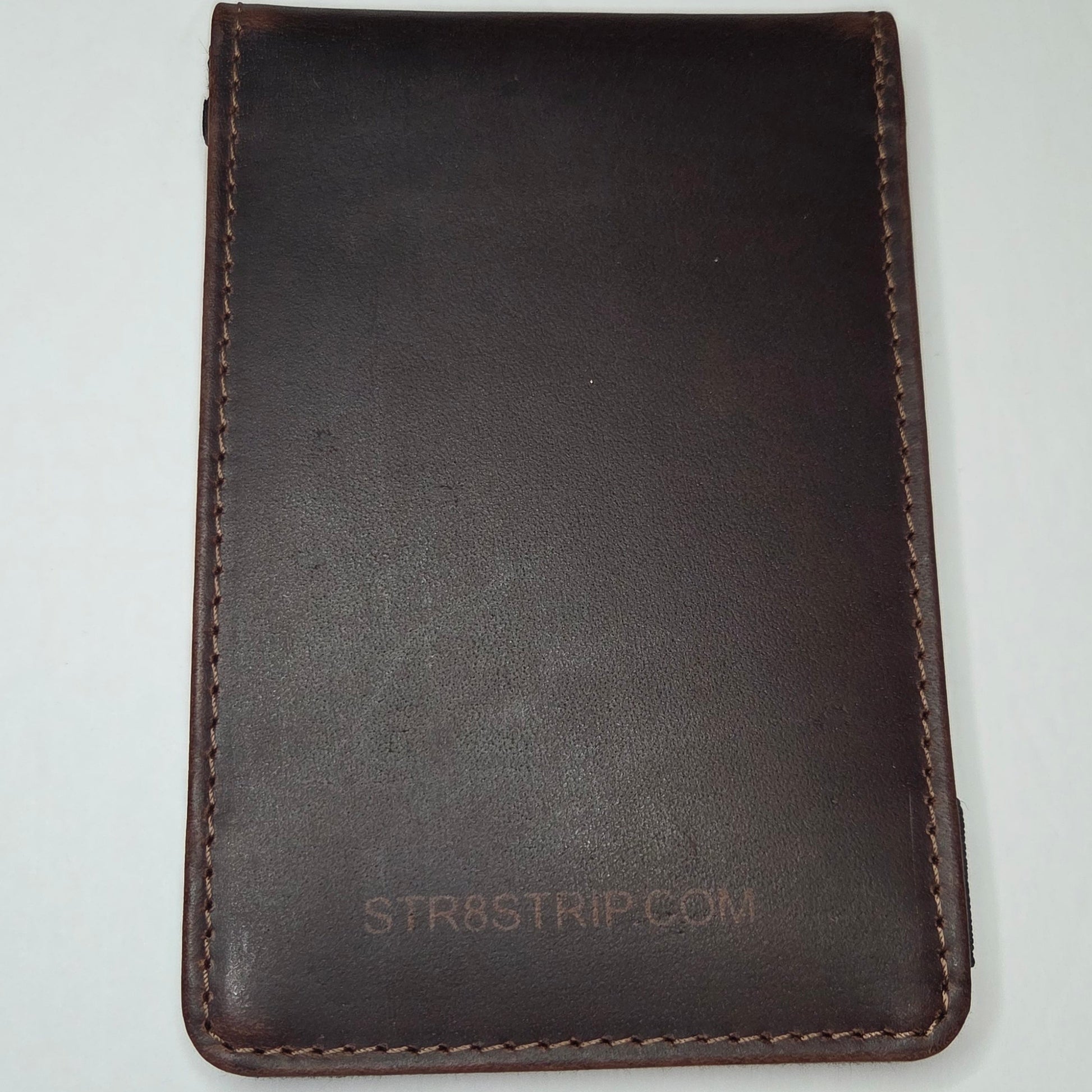 Leather yardage booklet brown